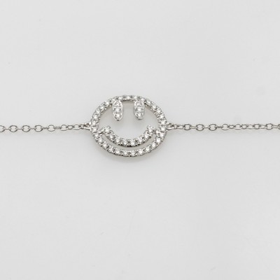27054628a - Armband ´Smiley´ mit Brillanten, WG 750/000,Brill. zus. ca. 0.35 ct feines Weiß/si, L. ...