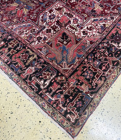 27054646a - Heriz, Persien, Mitte 20.Jhd, Wolle auf Baumwolle, ca. 365 x 255 cm, EHZ: 2 ...