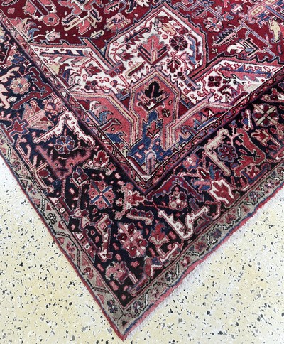 27054646g - Heriz, Persien, Mitte 20.Jhd, Wolle auf Baumwolle, ca. 365 x 255 cm, EHZ: 2 ...