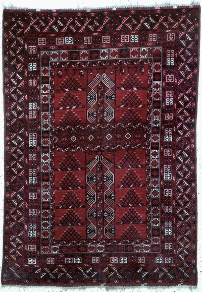 Image Ersari´Engsi´, Afghanistan, Mitte 20.Jhd, Wolle auf Wolle, ca. 220 x 150 cm, EHZ: 2 ...