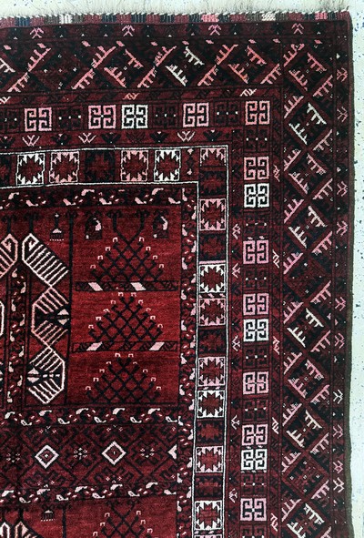 27054649d - Ersari´Engsi´, Afghanistan, Mitte 20.Jhd, Wolle auf Wolle, ca. 220 x 150 cm, EHZ: 2 ...