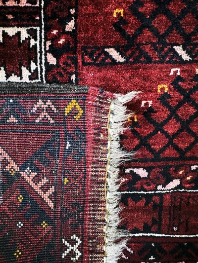 27054649f - Ersari´Engsi´, Afghanistan, Mitte 20.Jhd, Wolle auf Wolle, ca. 220 x 150 cm, EHZ: 2 ...