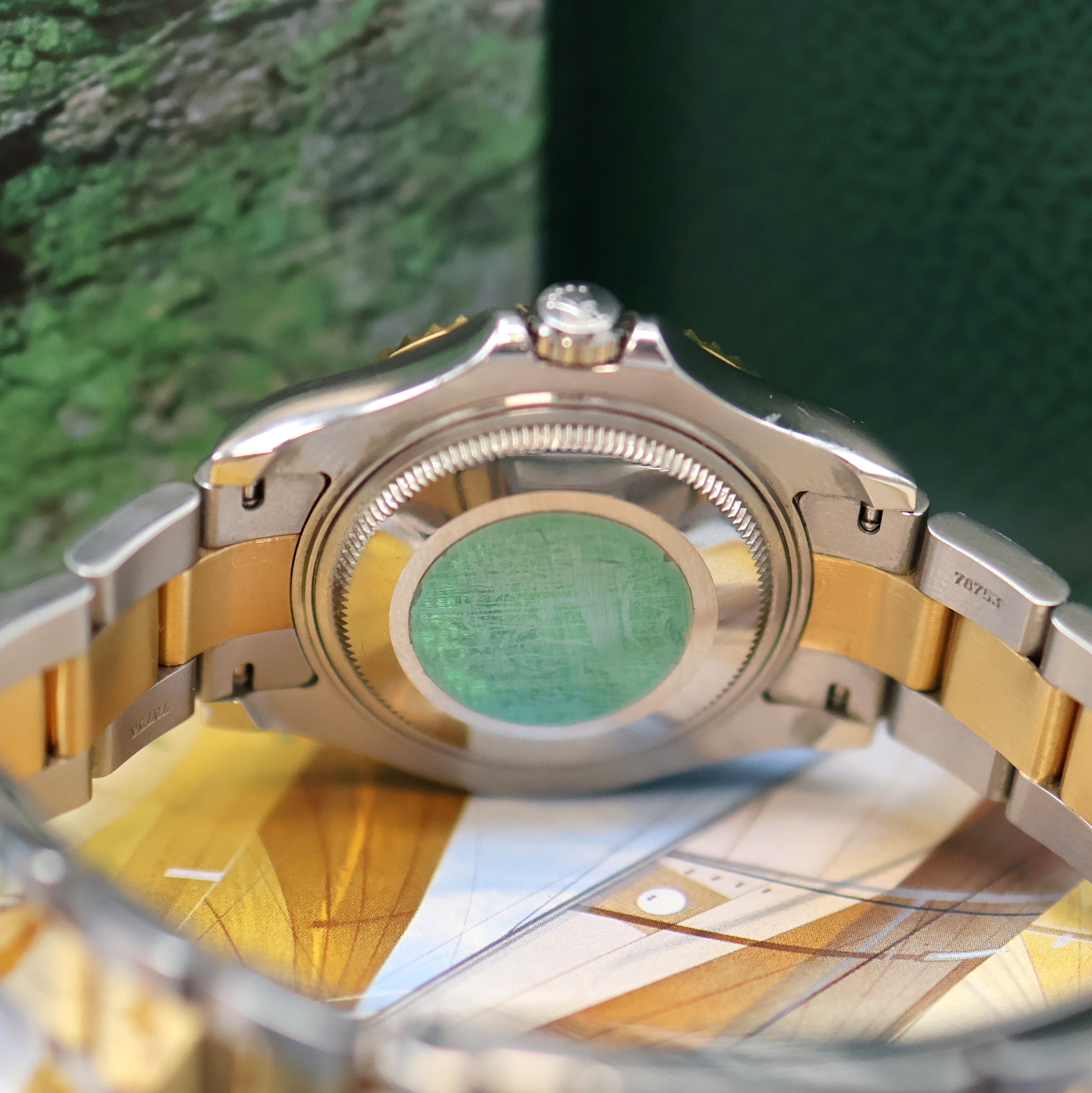 Detail e: ROLEX Mediumarmbanduhr Oyster Perpetual Date Yacht-Master in Stahl/Gold Referenz 168623, Schweiz verk. lt. beil. Pap. 02/2004, Automatik, Y-Serie, ...