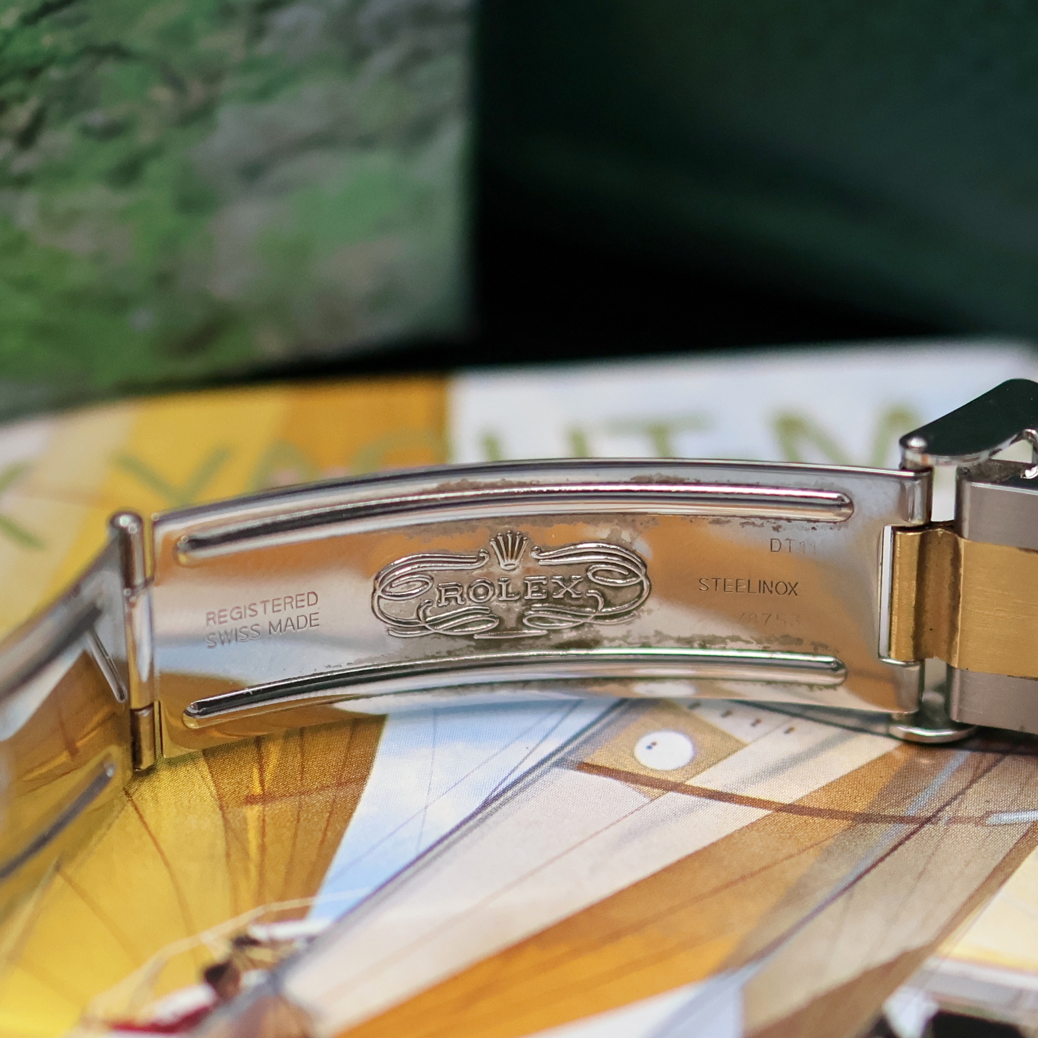 Detail f: ROLEX Mediumarmbanduhr Oyster Perpetual Date Yacht-Master in Stahl/Gold Referenz 168623, Schweiz verk. lt. beil. Pap. 02/2004, Automatik, Y-Serie, ...