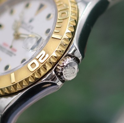 27054855c - ROLEX Mediumarmbanduhr Oyster Perpetual Date Yacht-Master in Stahl/Gold Referenz 168623, ...