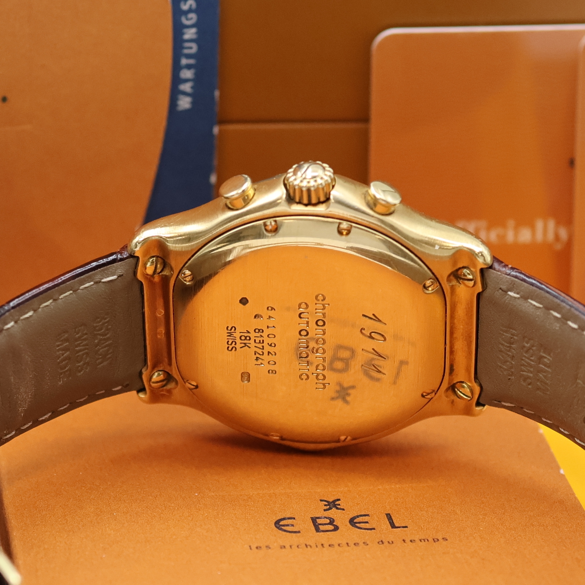 Detail d: EBEL 1911 Armbandchronograph Le Modular in Chronometerqualität Referenz 8137241 in GG 750/000, Schweiz lt. Pap. verk. 12/2000, Automatik, orig. ...