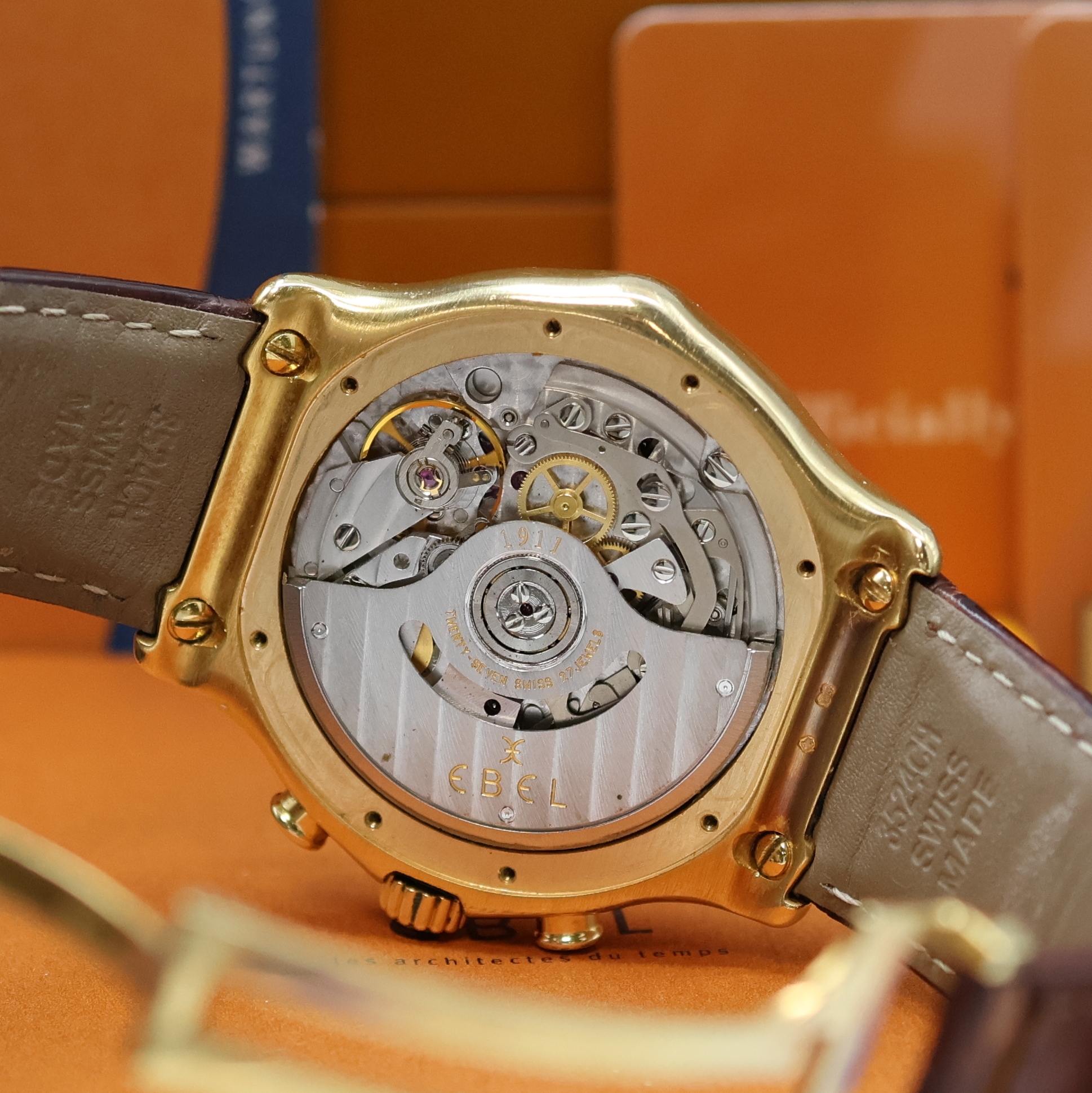 Detail f: EBEL 1911 Armbandchronograph Le Modular in Chronometerqualität Referenz 8137241 in GG 750/000, Schweiz lt. Pap. verk. 12/2000, Automatik, orig. ...