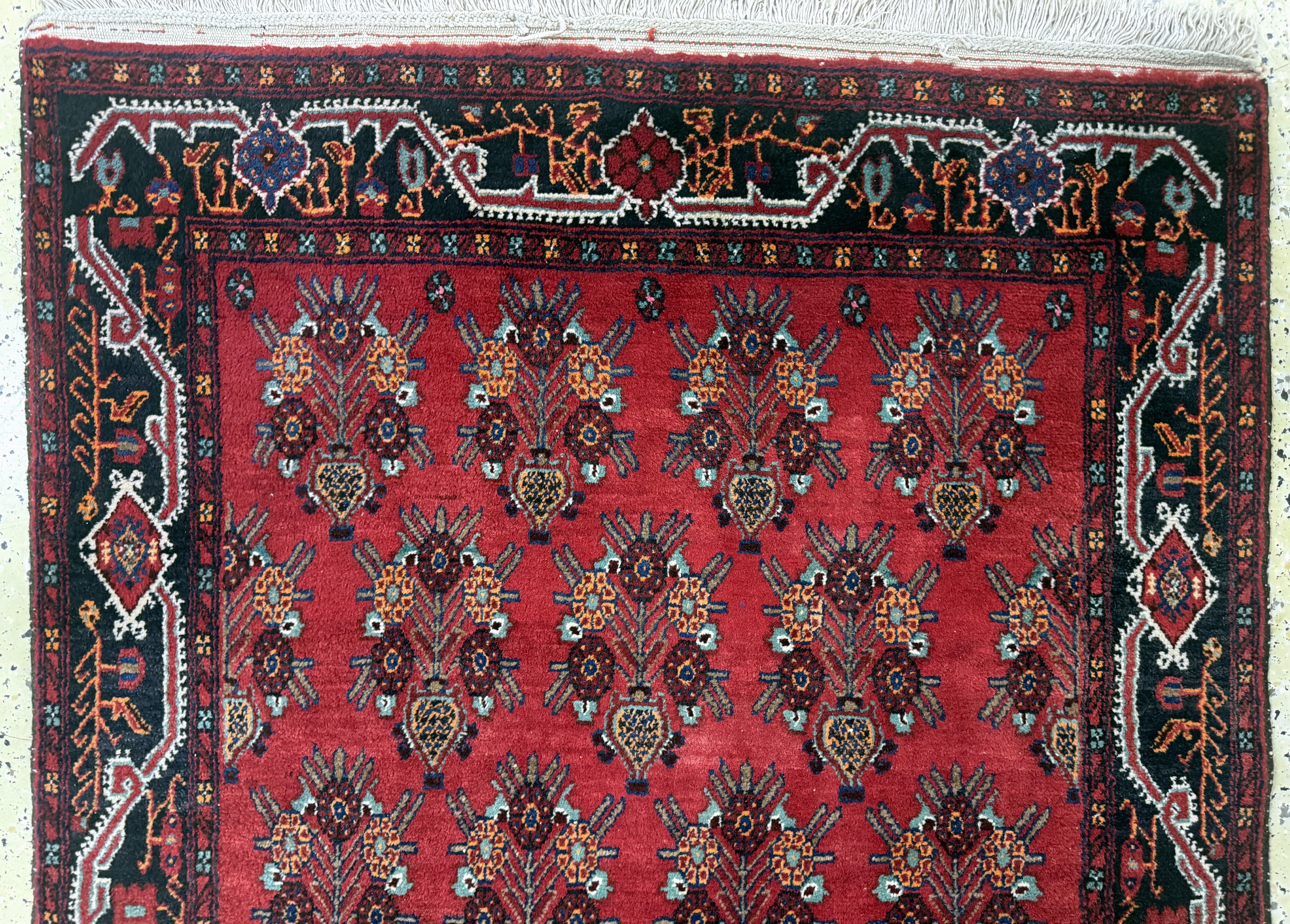 Detail a: Kordi, Persien, Mitte 20.Jhd., Wolle auf Baumwolle, ca. 320 x 125 cm, EHZ: 2