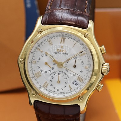 27054933a - EBEL 1911 Armbandchronograph Le Modular in Chronometerqualität Referenz 8137241 in GG ...