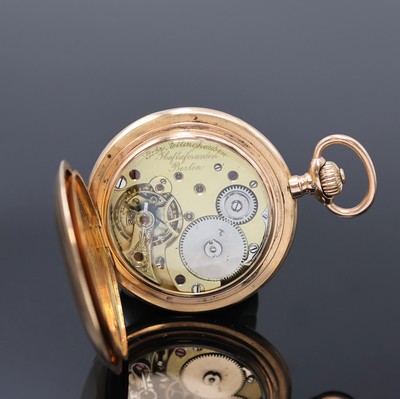 27054951g - GEBRÜDER ELLINGHAUSEN Berlin / UNION GLOCKE Savonette in RG 585/000, Schweiz um 1910, ...