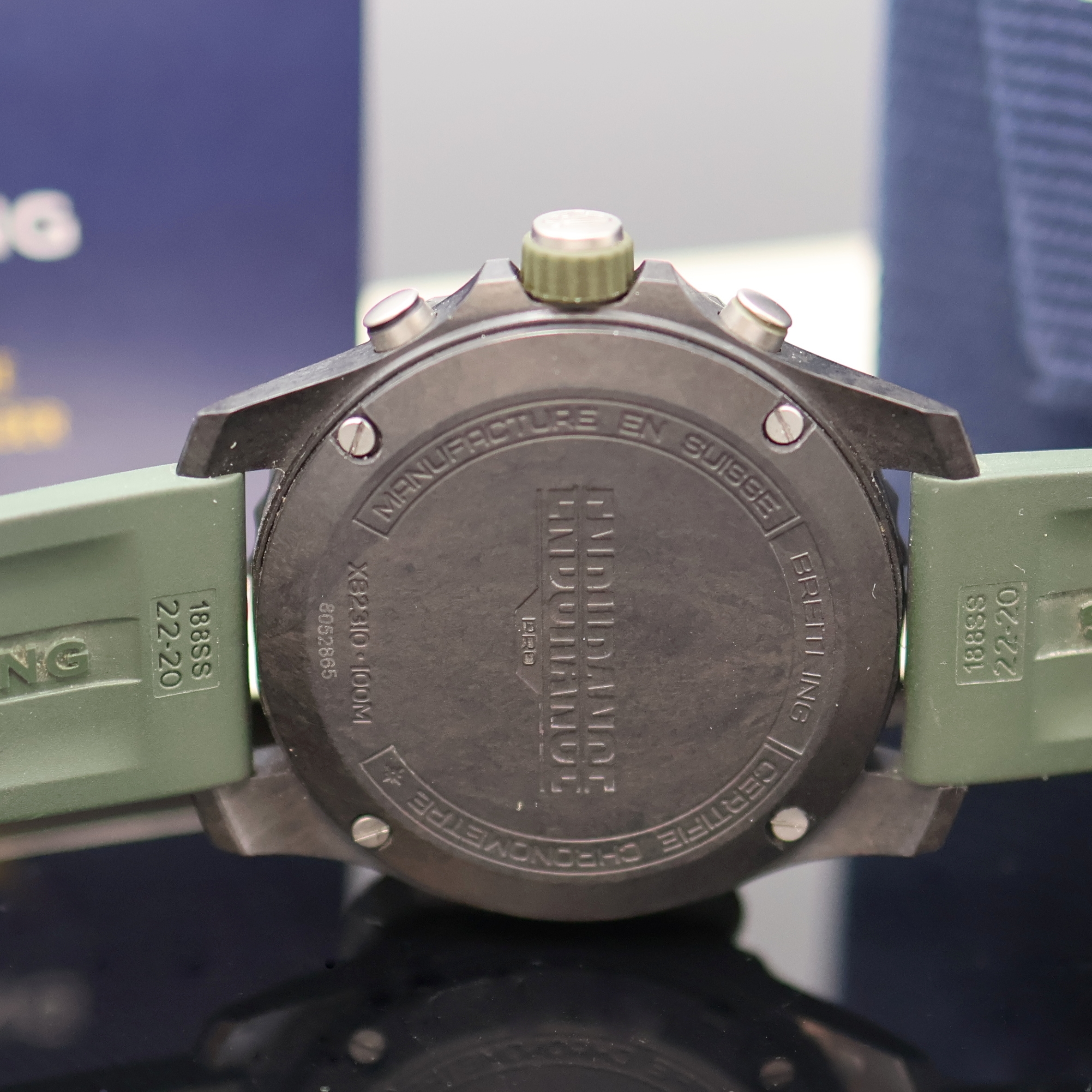 Detail f: BREITLING Endurance Pro Chronometer Armbandchronograph Referenz X82310, Schweiz verk. lt. beil. Pap. 09/2022, quarz, Kunststoffgeh. inkl. orig. ...