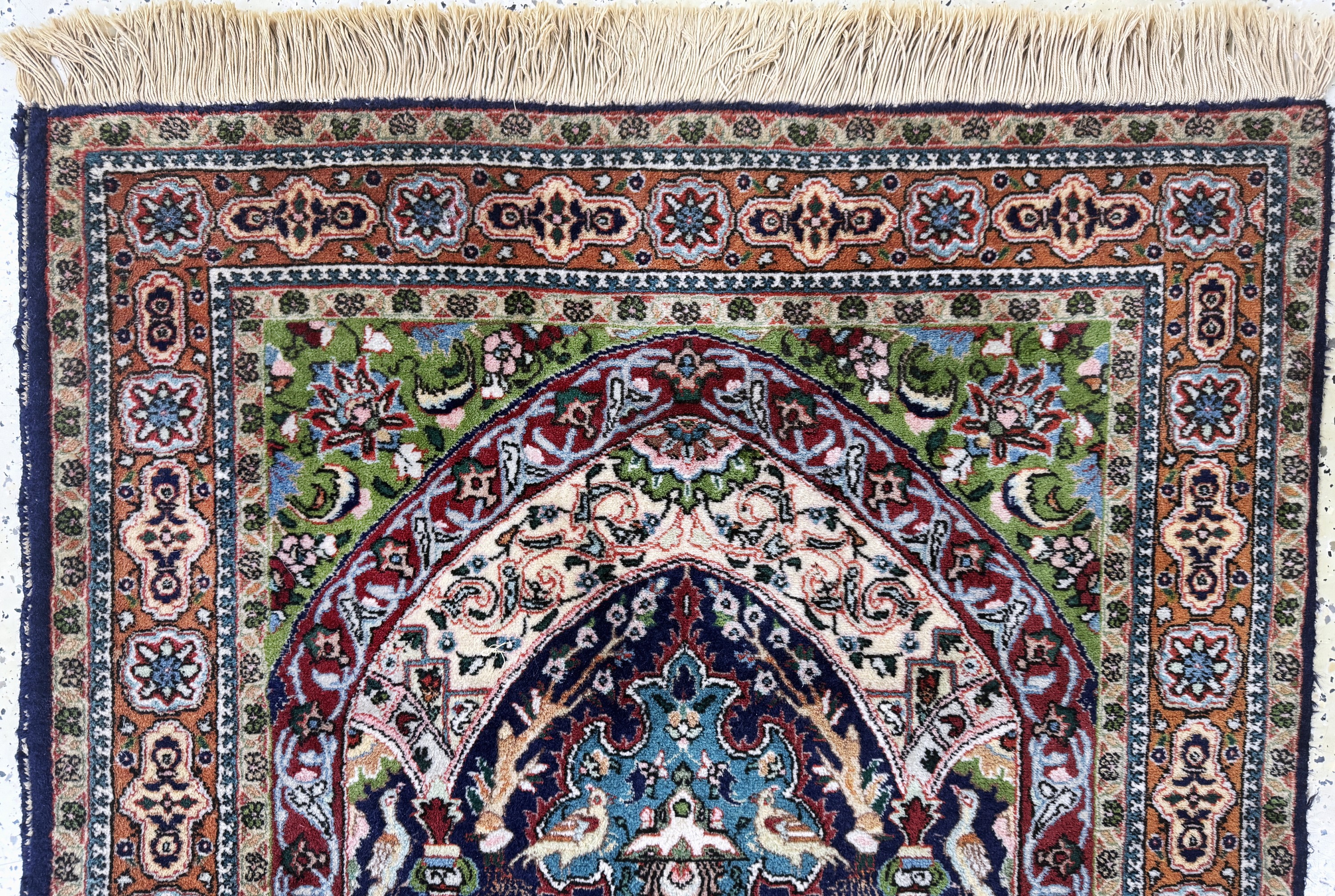 Detail a: Täbriz (40 Raj), Persien, Mitte 20.Jhd, Wolle auf Baumwolle, ca. 150 x 98 cm, EHZ: 2