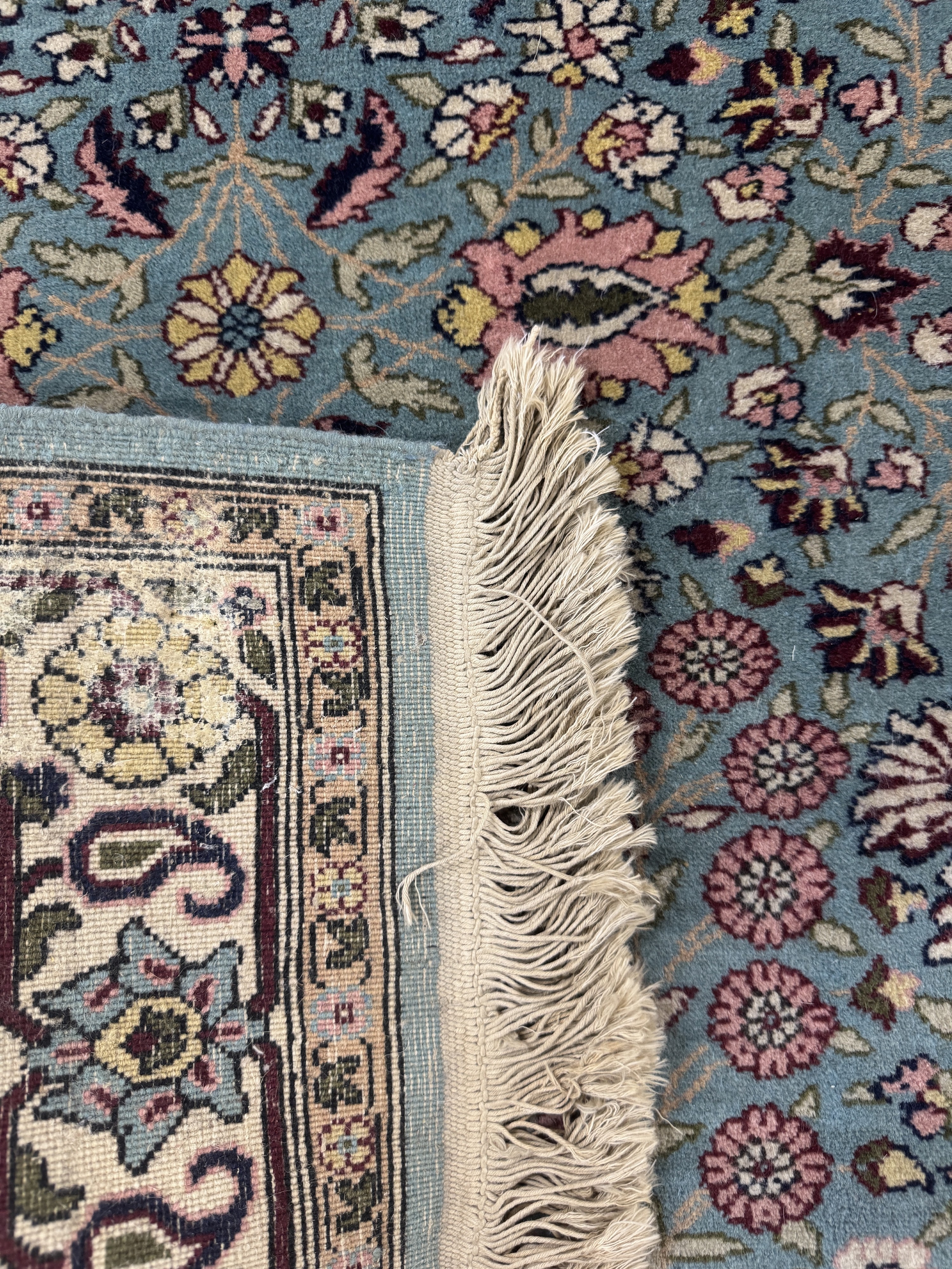 Detail h: 2 Lots Indische Teppiche, Indien, Ende 20.Jhd, Wolle auf Baumwolle, ca. 153 x 95 cm, EHZ: 2