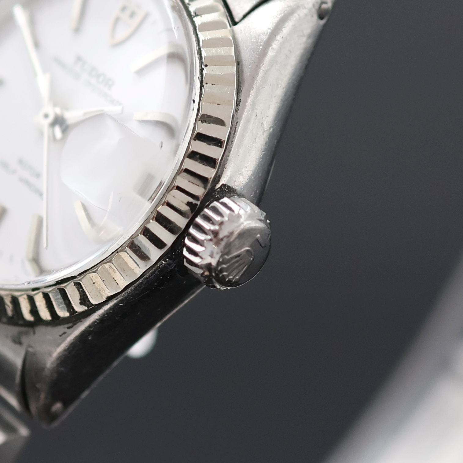 Detail d: TUDOR Princess Oysterdate Damenarmbanduhr Referenz 92414, Schweiz um 1975, Automatik, verschr. Rolex Oystergeh. in Stahl inkl. Rolex Jubileeband m. ...