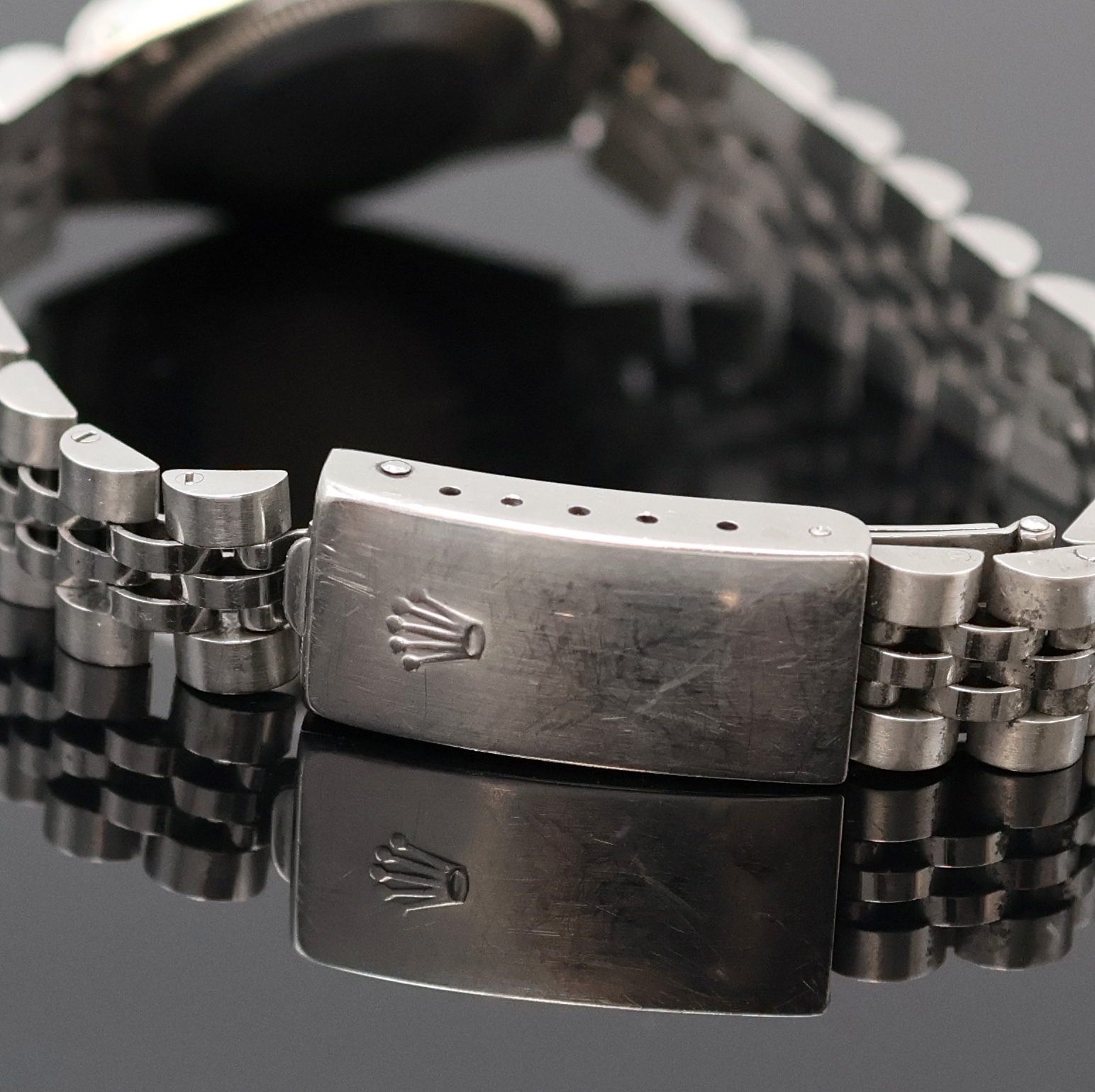 Detail e: TUDOR Princess Oysterdate Damenarmbanduhr Referenz 92414, Schweiz um 1975, Automatik, verschr. Rolex Oystergeh. in Stahl inkl. Rolex Jubileeband m. ...