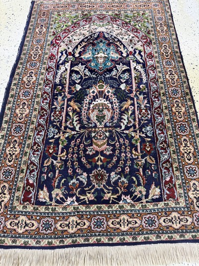 27055002d - Täbriz (40 Raj), Persien, Mitte 20.Jhd, Wolle auf Baumwolle, ca. 150 x 98 cm, EHZ: 2 ...