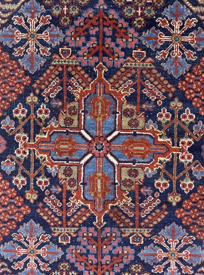 27055003d - Wiss alt, Persien, Mitte 20.Jhd, Wolle auf Baumwolle, ca. 203 x 133 cm, EHZ: 3 ...