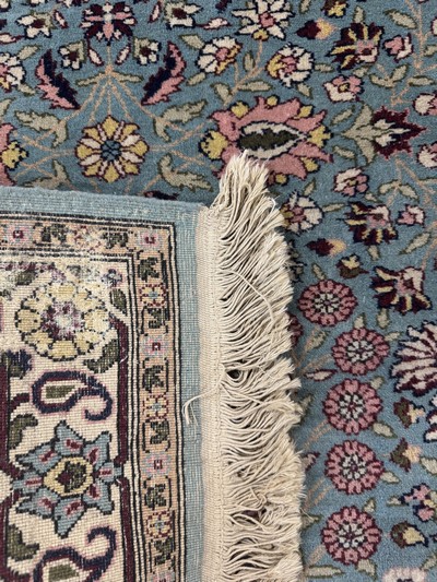 27055005h - 2 Lots Indische Teppiche, Indien, Ende 20.Jhd, Wolle auf Baumwolle, ca. 153 x 95 cm, ...