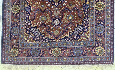 27055006c - Täbriz alt, Persien, Anfang 20.Jhd, Wolle auf Baumwolle, ca. 193 x 137 cm, EHZ: 2-3 ...