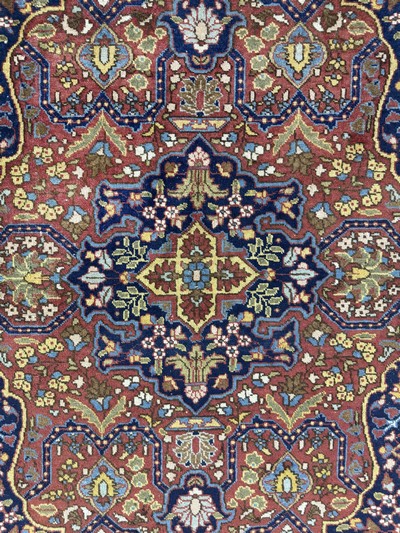 27055006d - Täbriz alt, Persien, Anfang 20.Jhd, Wolle auf Baumwolle, ca. 193 x 137 cm, EHZ: 2-3 ...