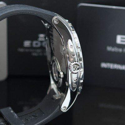 27055007c - EDOX Grand Ocean Chronometer Herrenarmbanduhr Referenz 80077, Schweiz verk. lt. beil. ...