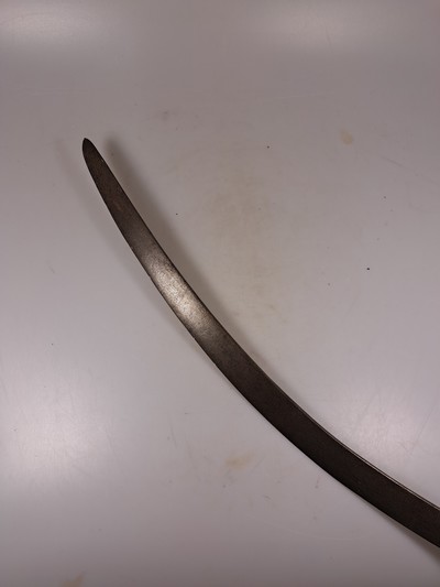 27055095k - Säbel/Shamshir und kleiner Rundschild, osmanisches Reich, 19. Jahrhundert, Holzgriff, ...