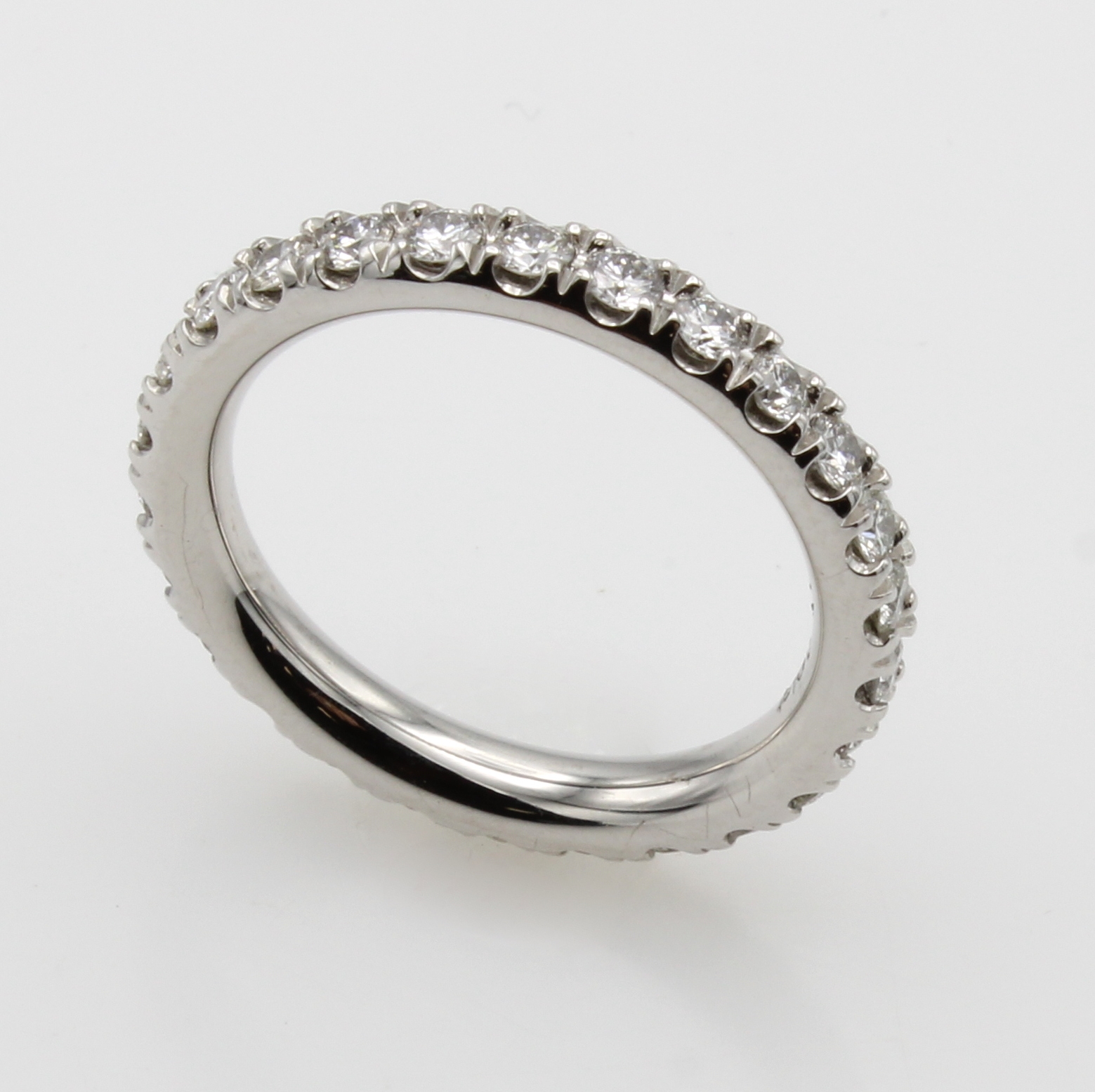 Image 27055102 - Memoryring mit Brillanten, WG 750/000, 26 Brill. zus. ca. 0.91 ct Weiß/si in Krappen- ...