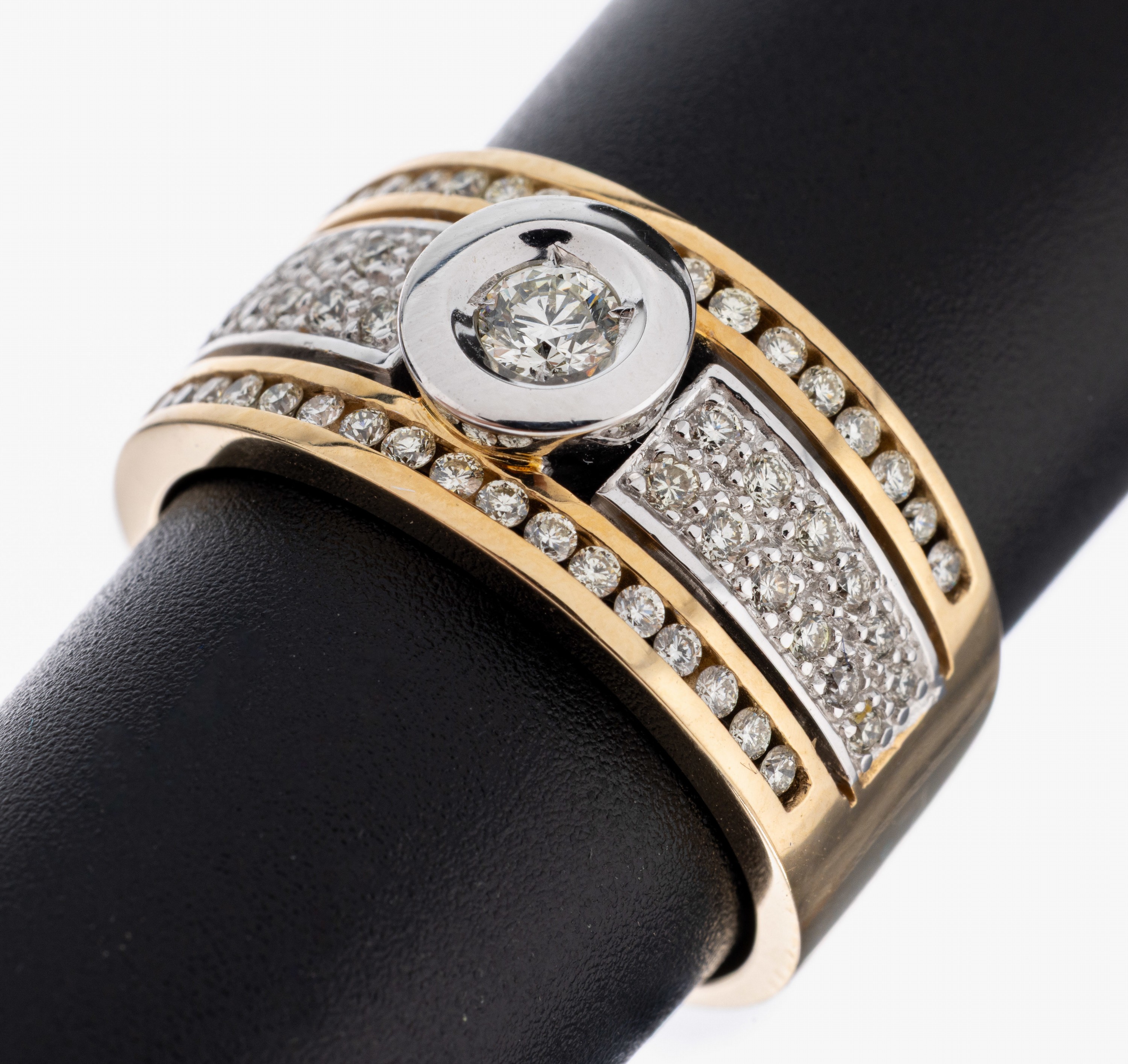 Image 27055169 - 14 kt gold brilliant-ring , YG/WG 585/000, 1brilliant approx. 0.20 ct Wesselton/si, ...