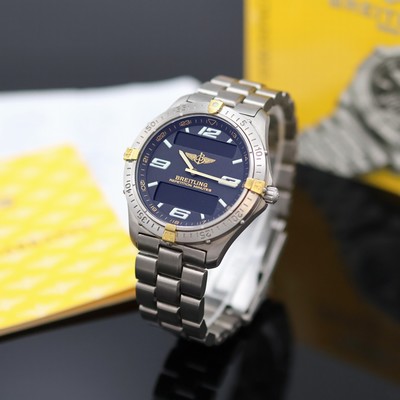 Image BREITLING gents wristwatch Aerospace referenceF65362, chronometer in titanium/gold ...
