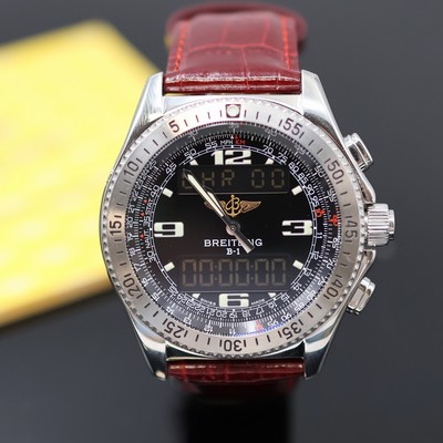 27055442c - BREITLING Multifunktionschronograph Modellserie B1 Referenz A68362, quarz, Edelstahlgeh. ...