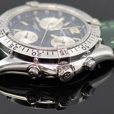 27055449b - BREITLING Armbandchronograph Serie Colt Referenz A53035, quarz, Edelstahlgeh., grünes ...