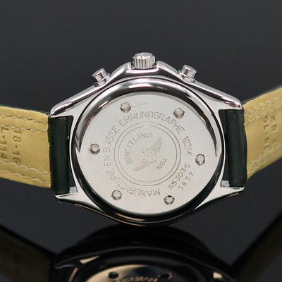 27055449c - BREITLING Armbandchronograph Serie Colt Referenz A53035, quarz, Edelstahlgeh., grünes ...