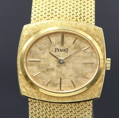 27055451b - PIAGET Damenarmbanduhr in GG 750/000 Referenz 9541 B13, Schweiz um 1965, Handaufzug, ...