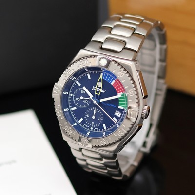 27055459a - TUTIMA Yachting Armbandchronograph Referenz 751-02, Titangeh. inkl. Gliederband m. ...