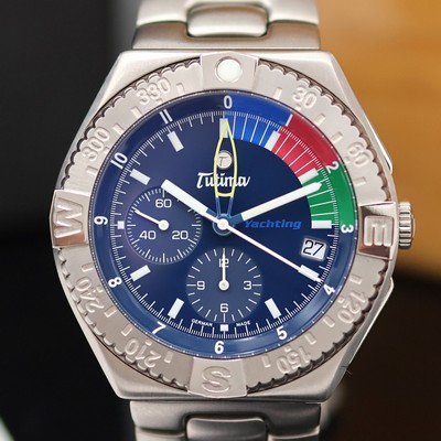 27055459b - TUTIMA Yachting Armbandchronograph Referenz 751-02, Titangeh. inkl. Gliederband m. ...