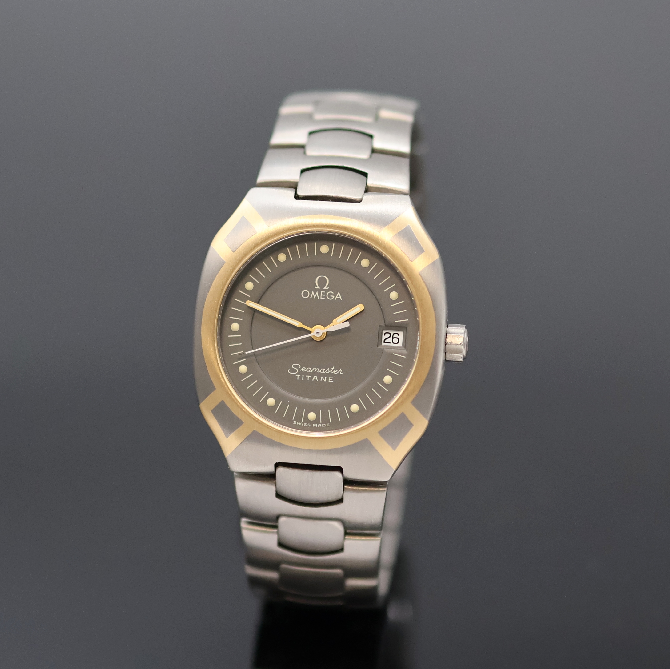 Image 27055563 - OMEGA Seamaster Polaris Herrenarmbanduhr in Titan/Gold Referenz 3961100.1, , quarz, 2- ...