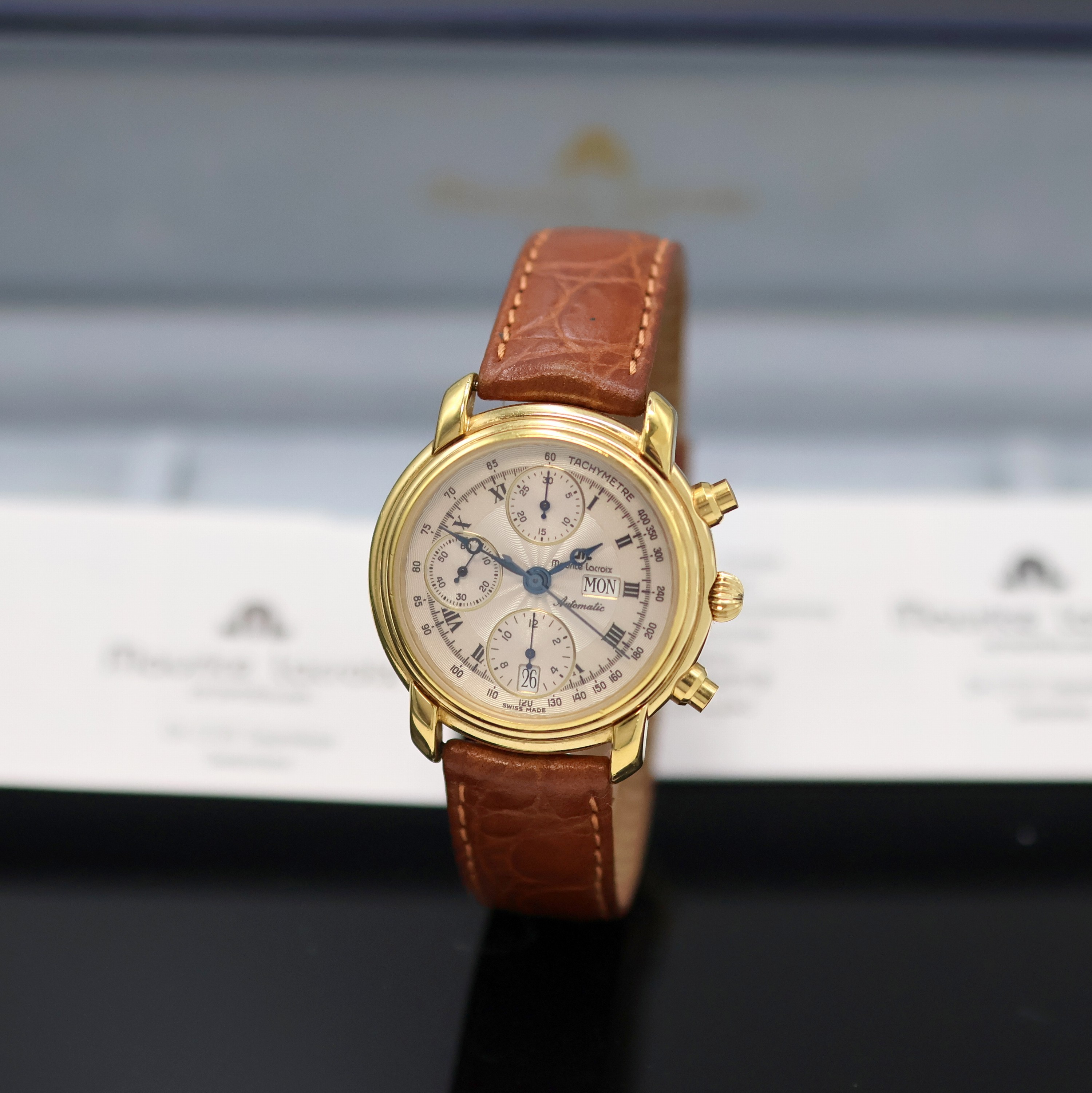 Image 27055567 - MAURICE LACROIX Armbandchronograph Referenz 39353, Automatik, verg. Geh. inkl. ...