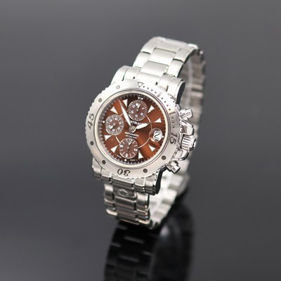 Image MONTBLANC gents wristwatch with chronograph reference 7034, self winding, stainless steel ...