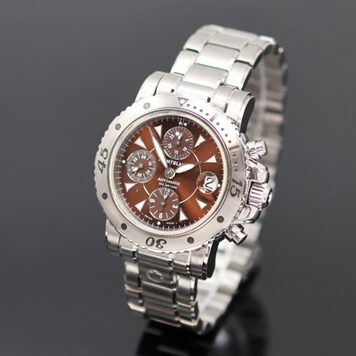 27055556a - MONTBLANC Herrenarmbanduhr mit Chronograph Referenz 7034, Automatik, Edelstahlgeh. inkl. ...