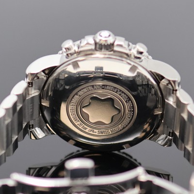 27055556e - MONTBLANC Herrenarmbanduhr mit Chronograph Referenz 7034, Automatik, Edelstahlgeh. inkl. ...