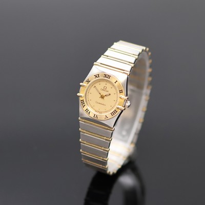 Image OMEGA Constellation ladies wristwatch in steel/ gold reference 795.1080, quartz, snap on ...