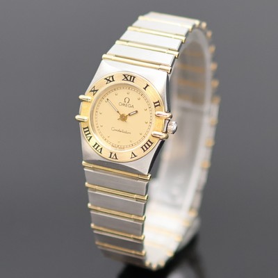 27055561a - OMEGA Constellation Damenarmbanduhr in Stahl/ Gold Referenz 795.1080, quarz, Boden ...