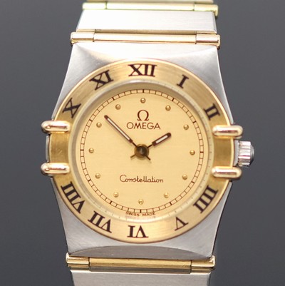27055561b - OMEGA Constellation Damenarmbanduhr in Stahl/ Gold Referenz 795.1080, quarz, Boden ...