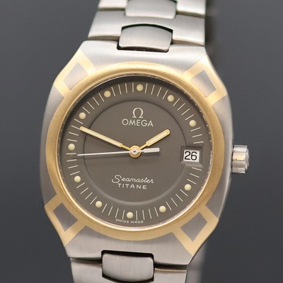 27055563a - OMEGA Seamaster Polaris Herrenarmbanduhr in Titan/Gold Referenz 3961100.1, , quarz, 2- ...