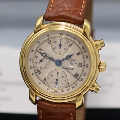 27055567a - MAURICE LACROIX Armbandchronograph Referenz 39353, Automatik, verg. Geh. inkl. ...