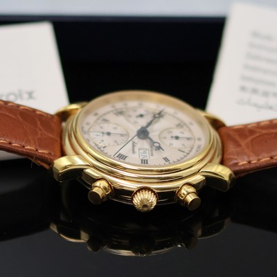 27055567c - MAURICE LACROIX Armbandchronograph Referenz 39353, Automatik, verg. Geh. inkl. ...