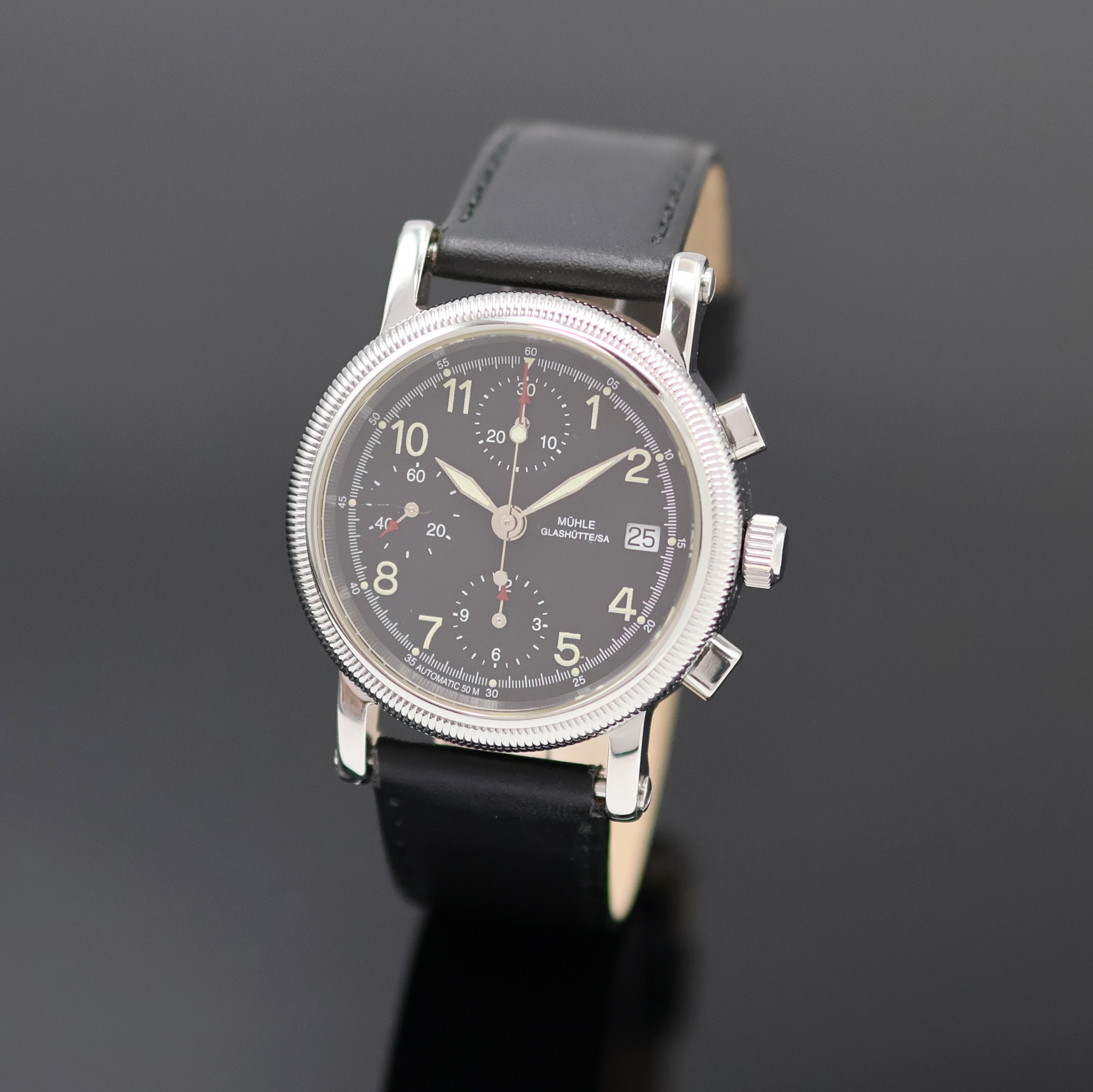 Image 27055612 - NAUTISCHE Instrumente Mühle Glashütte Armbandchronograph Referenz M 13030, Automatik, ...