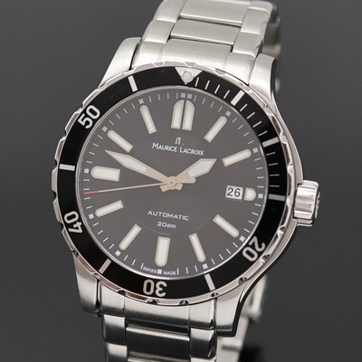 27055614a - MAURICE LACROIX Miros Herrenarmbanduhr Referenz ML 6008, Automatik, Edelstahlgeh. inkl. ...