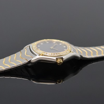 27055653c - EBEL Classic Wave Damenarmbanduhr Referenz 166901, quarz, Edelstahl/Gold kombiniert ...