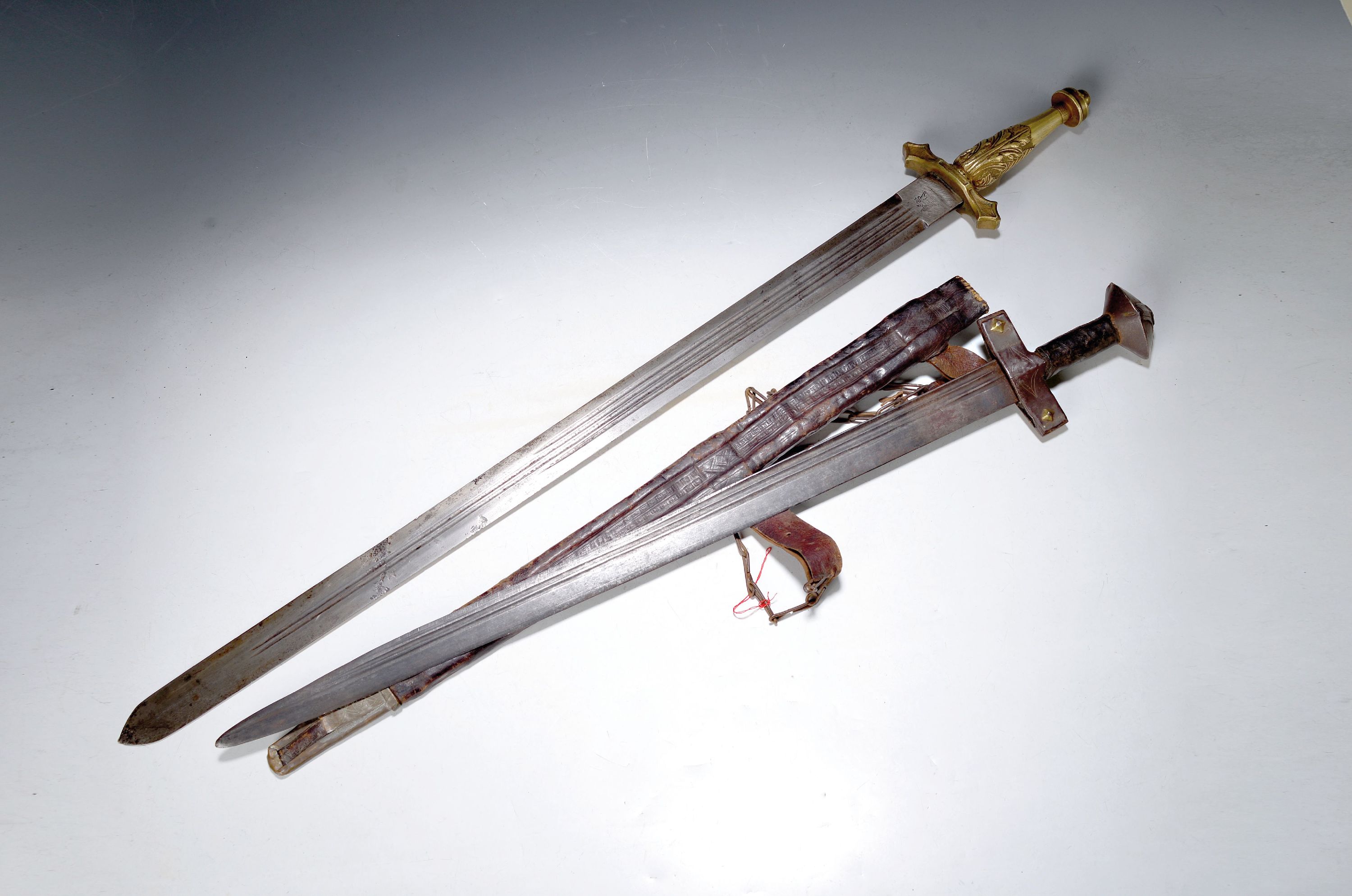 Image 27055992 - Schwert, Kaiserreich Abessinien, wohl ausgehendes 18.Jh., gekehlte Stahlklinge, Kehlung ...